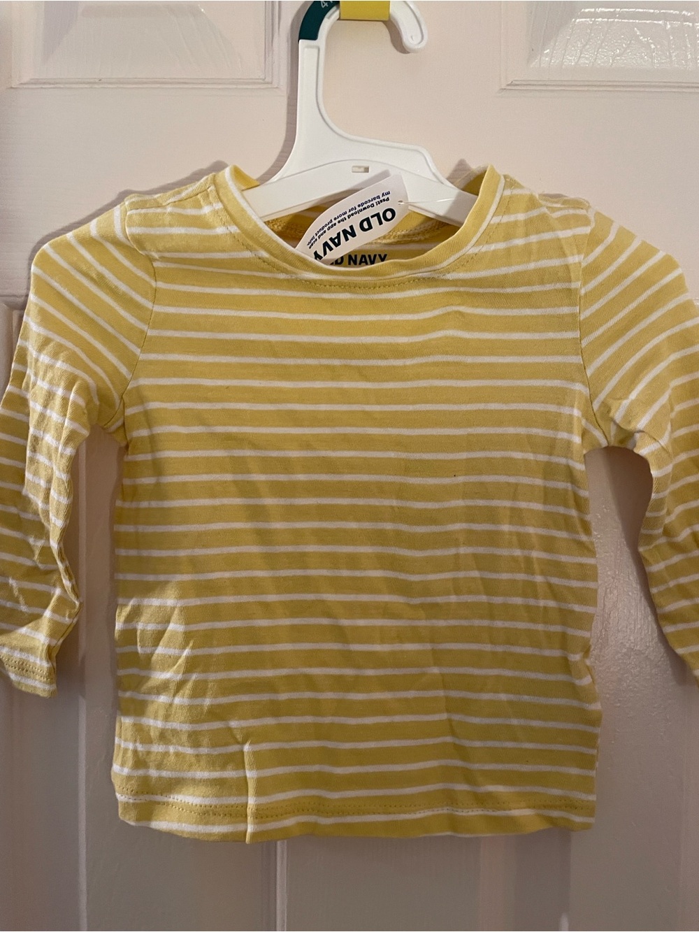 Old Navy Yellow Stripe Long-Sleeve Kids Top NWT toddler 2t